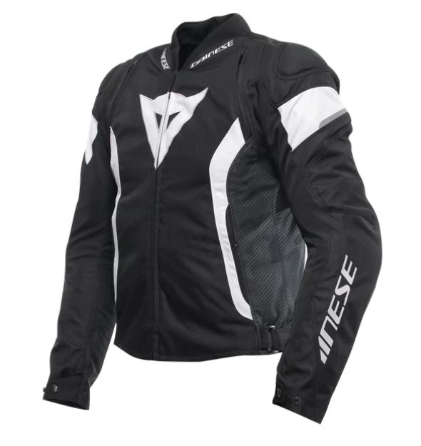 DAINESE AVRO 5 TEX motoros kabát Fekete fehér fekete