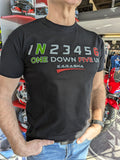 ONE DOWN FIVE UP men's motorcycle T-shirt