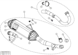 AKRAPOVIC HONDA CRF300L/RALLY (2021-2023) kipufogó