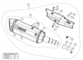 AKRAPOVIC HONDA X-ADV750 (2017-2023) kipufogó