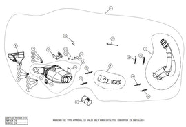 AKRAPOVIC KAWASAKI NINJA 650/Z650 (2020) kipufogó rendszer