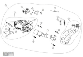 AKRAPOVIC KAWASAKI NINJA 650/Z650 (2017-2020) kipufogó rendszer