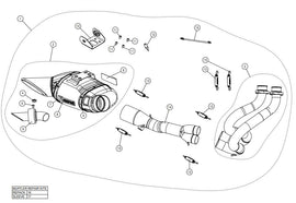 AKRAPOVIC KAWASAKI NINJA 650/Z650 (2021-2023) kipufogó rendszer
