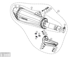 AKRAPOVIC KAWASAKI NINJA H2 SX (2018-2020) kipufogó