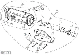 AKRAPOVIC KAWASAKI NINJA H2 SX (2021-2023) kipufogó