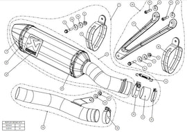 AKRAPOVIC KAWASAKI NINJA ZX-10 R (2016-2020) kipufogó