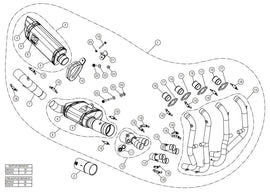 AKRAPOVIC KAWASAKI ZX-25 R (2020-2022) kipufogó rendszer