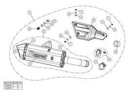 AKRAPOVIC KAWASAKI VERSYS 1000 (2019-2020) kipufogó