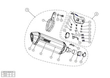 Load image into Gallery viewer, AKRAPOVIC KAWASAKI VERSYS 250/300 (2017-2020) kipufogó