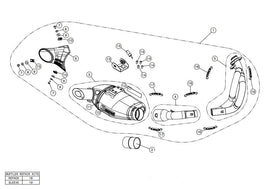 AKRAPOVIC KAWASAKI VERSYS 650 (2017-2020) kipufogó rendszer