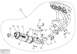 AKRAPOVIC KAWASAKI Z 1000/NINJA 1000 (2014-2020) kipufogó rendszer