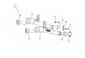 AKRAPOVIC KAWASAKI Z 1000/NINJA 1000 (2014-2020) kipufogó rendszer