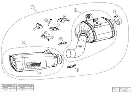 AKRAPOVIC KAWASAKI Z 650 RS (2022-2023) kipufogó