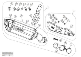 AKRAPOVIC KAWASAKI Z900 (2017-2019) kipufogó