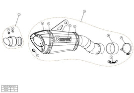 AKRAPOVIC KAWASAKI Z900 (2020-2023) kipufogó