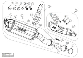 AKRAPOVIC KAWASAKI Z900 (2017-2019) kipufogó