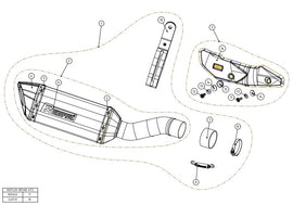 AKRAPOVIC KAWASAKI Z900 (2020-2023) kipufogó