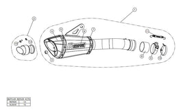 AKRAPOVIC KAWASAKI Z900 (2017-2019) kipufogó