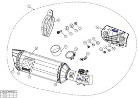 AKRAPOVIC KAWASAKI NINJA ZX-6R (2009-2020) kipufogó