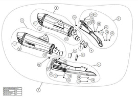 AKRAPOVIC SUZUKI GSX-1300R HAYABUSA (2021-2023) kipufogó