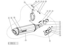AKRAPOVIC SUZUKI GSX-R 1000 (2017-2023) kipufogó