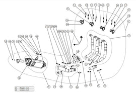 AKRAPOVIC SUZUKI GSX-R 1000 (2017-2023) kipufogó rendszer