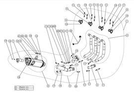 AKRAPOVIC SUZUKI GSX-R 1000 (2017-2023) kipufogó rendszer