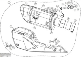 AKRAPOVIC SUZUKI GSX-S 1000 (2021-2023) kipufogó