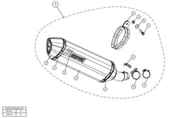 AKRAPOVIC SUZUKI GSX-S 750 (2017-2020) kipufogó