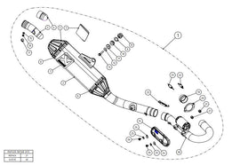 AKRAPOVIC SUZUKI RM-Z 450 (2018-2023) kipufogó rendszer