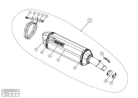 AKRAPOVIC SUZUKI SV 650/X (2016-2023) kipufogó