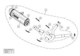 AKRAPOVIC SUZUKI V-STROM 650 (2017-2023) kipufogó rendszer