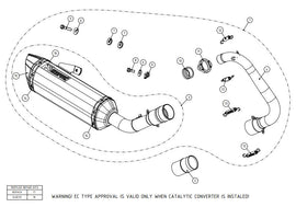 AKRAPOVIC YAMAHA MT-125/R125 (2014-2019) kipufogó rendszer