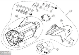 AKRAPOVIC YAMAHA R1 (2015-2023) kipufogó