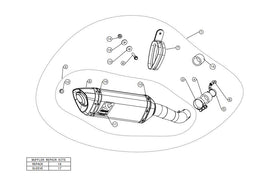 AKRAPOVIC YAMAHA R3 (2019-2021) kipufogó