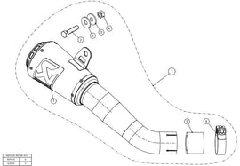 AKRAPOVIC YAMAHA R3 (2019-2021) kipufogó