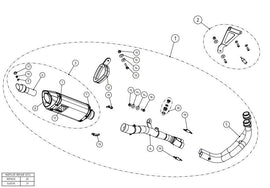 AKRAPOVIC YAMAHA R3/YZF-R25 (2014-2023) kipufogó rendszer