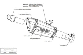AKRAPOVIC YAMAHA R6 (2017-2023) kipufogó