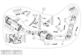 AKRAPOVIC YAMAHA R7 (2021-2023) kipufogó rendszer