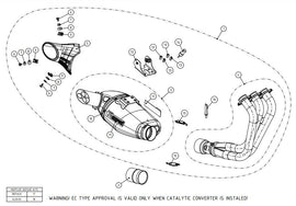 AKRAPOVIC YAMAHA TRACER 900/GT/FJ-09/XSR 900 (2015-2021) kipufogó rendszer