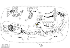 AKRAPOVIC YAMAHA TRACER 9/GT/GT+ (2021-2023) kipufogó rendszer