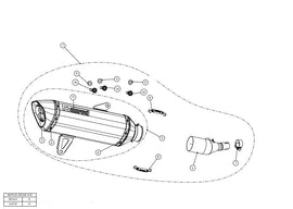 AKRAPOVIC YAMAHA TRICITY 300 (2020) kipufogó