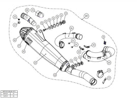 AKRAPOVIC YAMAHA WR450F/YZ450F (2020-2023) kipufogó rendszer