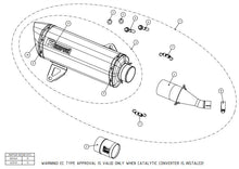 Load image into Gallery viewer, AKRAPOVIC YAMAHA XMAX 125/ABS (2017-2020) kipufogó