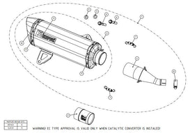 AKRAPOVIC YAMAHA XMAX 125/ABS (2017-2020) kipufogó