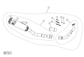 AKRAPOVIC YAMAHA XSR 125 (2021-2023) kipufogó rendszer