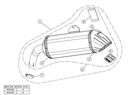 AKRAPOVIC YAMAHA XT1200Z/E (2010-2020) kipufogó