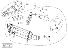 AKRAPOVIC BMW S 1000 RR (2019-2023) kipufogó