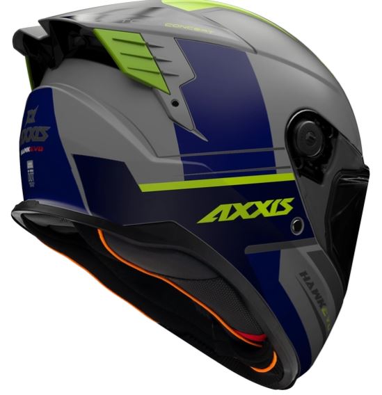 AXXIS HAWK DAYTONA C2 matt szürke zárt bukósisak