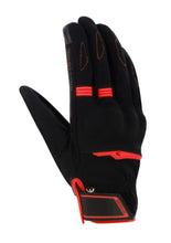 Load image into Gallery viewer, textilkesztyű
protektorral
megerősített bőr tenyérrész
csuklónál szűkíthető
érintőképernyő kompatibilis